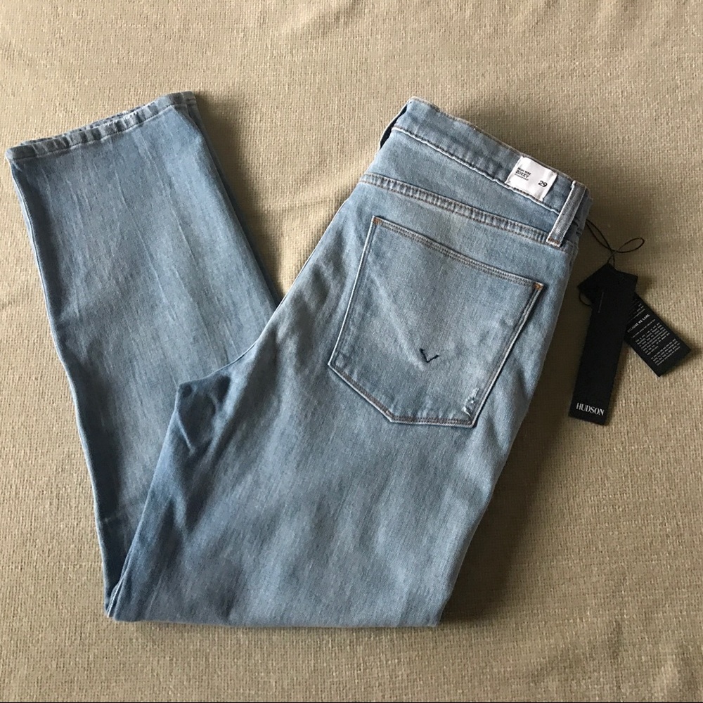 NEW Hudson Zooey straight cropped high Rise Jeans